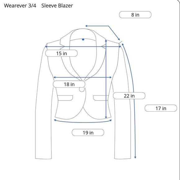 Black & White Striped Blazer with 3/4 Ruched Sleeves Large - Picture 6 of 6